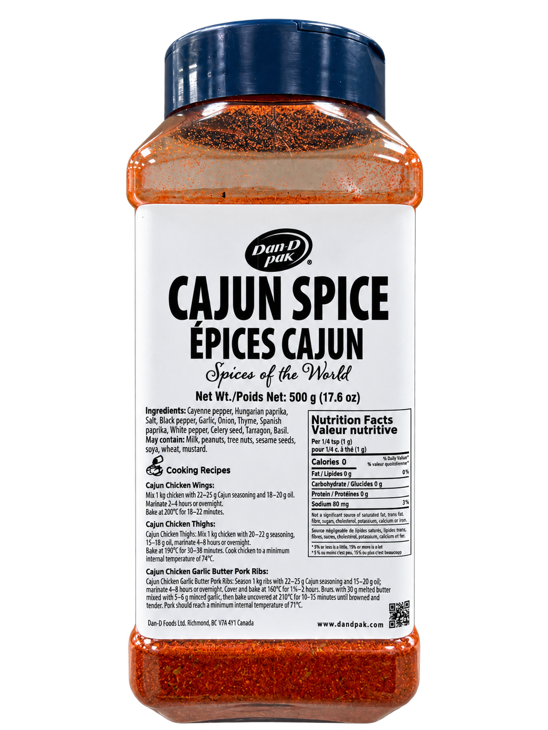Cajun Supreme Spice Mix — Elevated Flavour & Heat, 500 g